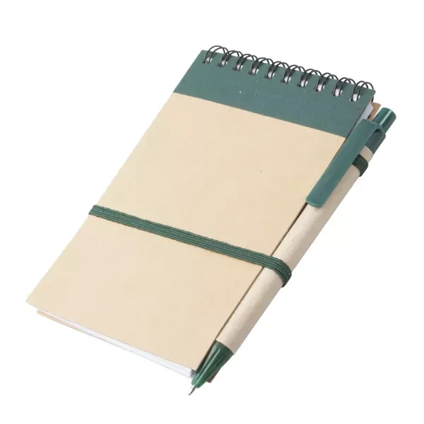 Еко бележник с химикалка ECO-019-G